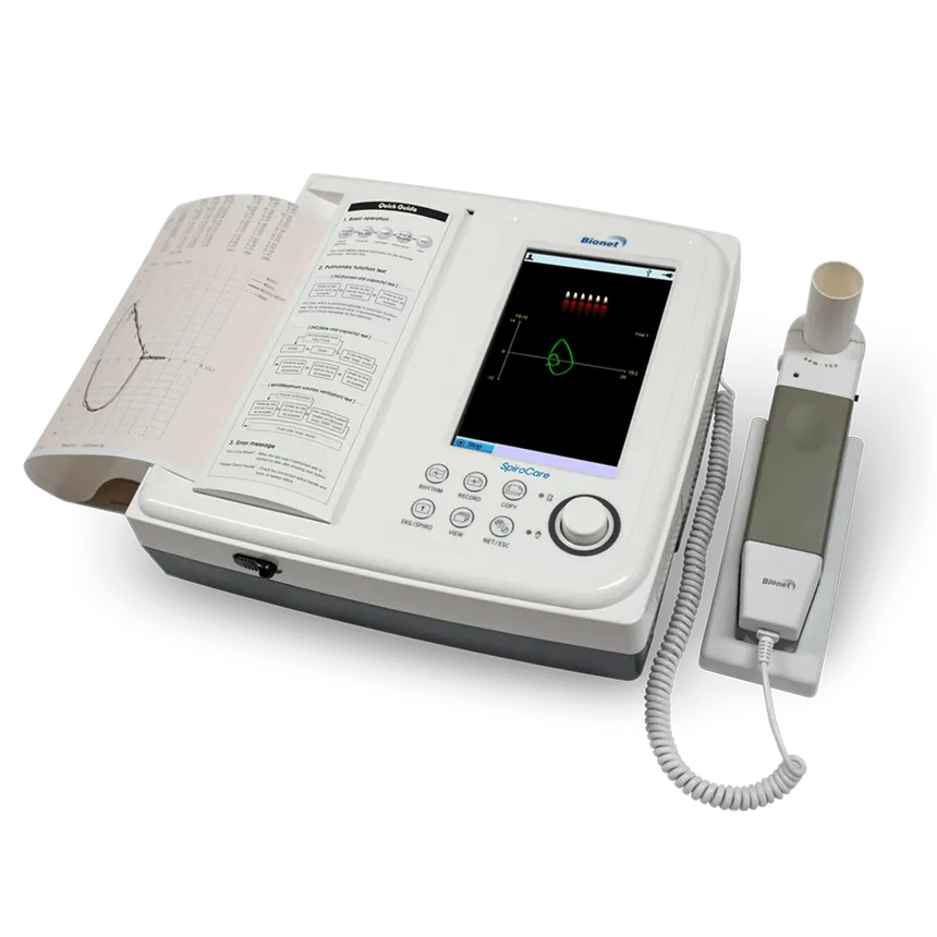 Bionet SpiroCare Pulmonary Function Test (PFT) spirometer — the only PFT machine in Udumalaipettai
